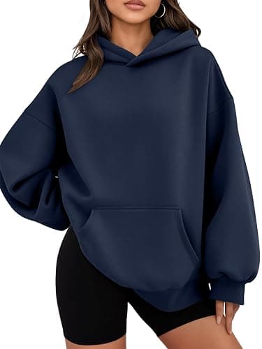 WYNNQUE Hoodies for Women Oversized Sweatshirts Fall Travel Outfits 2026 | Fleece Lining Lightweight Comfort Breathable Material Kangaroo Pocket Hooded Neck Casual Workout Winter Trendy Clothes - Image 1