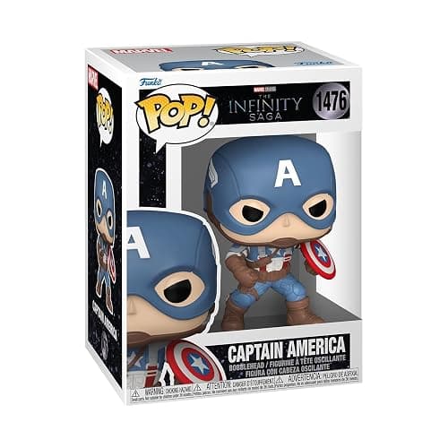 Funko Pop Marvel: Infinity Saga - Captain America - Collectable Vinyl Figure - Gift Idea - Official Merchandise - Toys for Kids & Adults - Superheroes Fans - Model Figure for Collectors and Display - Image 1