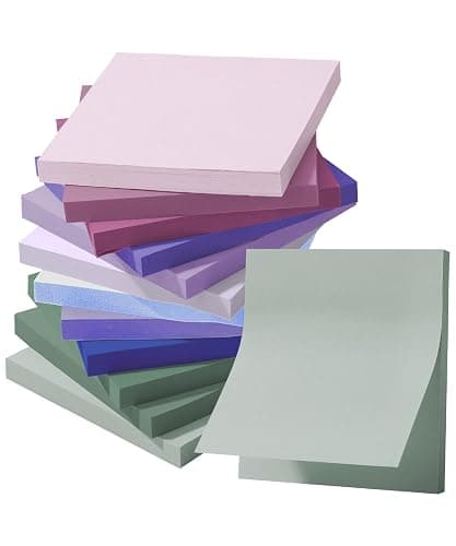 Mr. Pen- Colorful Sticky Notes, 3”x3”, 12 Pads, Mute Colors Sticky Notes Bulk, Sticky Note, Self-Stick Note Pads, Back to School Supplies - Image 1