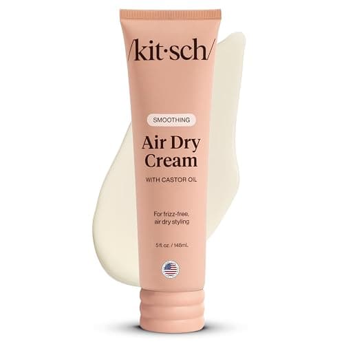 Kitsch Smoothing Air Dry Cream for Hair – Frizz Control Hair Care Product with Castor Oil & Coconut Oil – Weightless Styling Cream - Enhances Natural Texture Appearance | Ideal Gifts for Women – 5 oz - Image 1