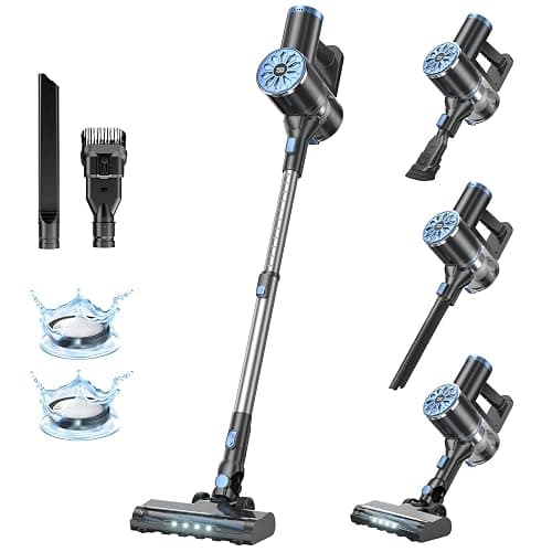 VIPSUN Cordless Vacuum Cleaner with Self-Standing, LED Screen Stick Vacuum Cleaners for Home, Lightweight Powerful Suction Vacuum, 6-in-1 Rechargeable Vacuum for Carpets, Pet Hair, Hardwood Floors - Image 1