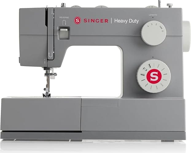 SINGER® 4411 (Grey) High Speed Heavy Duty Sewing Machine with Accessories | 11 stitches deliver 69 applications, 50% more power for denim and canvas, metal frame, 4-step buttonhole, 1100 stitches/min - Image 1