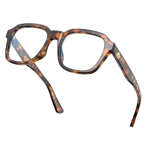 VISOONE Oversized Square Blue Light Blocking Glasses Fashion Computer Eyewear for Women and Men BENNETT - Image 1