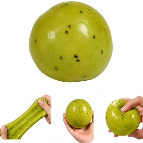 Slushy Squishies, Slushy Kiwi Squishies Stress Relief Ball,Realistic Kiwi Fruit Slush Stress Ball,Soft Stress Relief Sensory Fidget Toys (Light Green) - Image 1