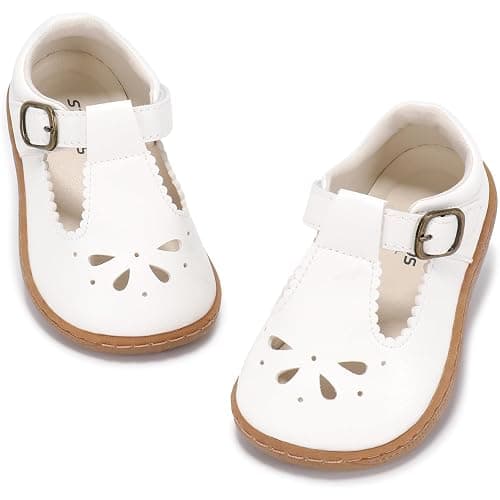 STQ KIDS Toddler Girl Mary Jane Dress Shoes Wide Ballet Flats for Girls Party School Shoe - Image 1