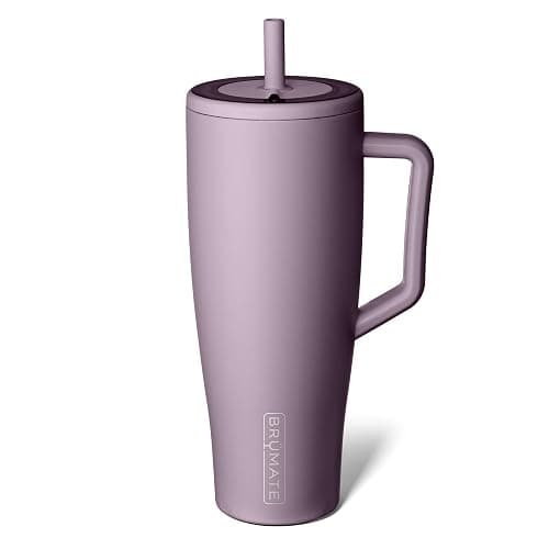 BrüMate Era 40 oz Tumbler with Handle and Straw | 100% Leakproof Insulated Water Bottle Tumbler with Lid and Flexible SoftSip Straw | Made of Stainless Steel | Cup Holder Friendly | 40oz (Lilac Dusk) - Image 1