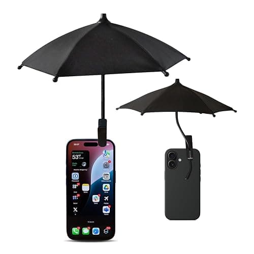 Phone Umbrella - Anti-Glare Sun Shade, Phone Umbrella for Sun iPhone, Clip On umbrella for phone sun shade, Protects from Sunlight and Glare, Outdoor Activities, Universal Fit for All Smartphones - Image 1