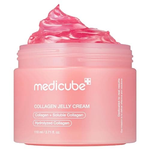medicube Jelly Cream with Collagen & Niacinamide, 3.71 fl.oz | Freeze-Dried Hydrolyzed Collagen for Skin Barrier Hydration & 24H Glow - Plumper, Firmer looking skin, 3.71 fl.oz - Image 1