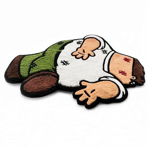 Cartoon Rug for Bedroom - Peter Griffin Rug - Cool Rugs for Men - Character Hypebeast 3D Funny Carpet for Living Room - Tufted Rug 32 * 20 Inches (80cm) - Graphic Rugs for Home Decor Area Rug - Image 1
