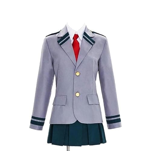 BIUTEY Anime Mha Cosplay Uniform Academia Men Women High School Outfit With Tie Socks Hero Deku Uraraka Costume Set - Image 1