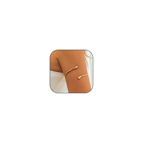 Choistily Arm Cuff Gold Cuff Bracelet Adjustable Upper Arm Band Bangle Minimalist Jewelry for Women Trendy Stuff Gifts - Image 1