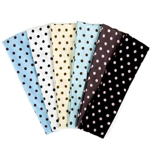 TERSE Polka Dot Headbands for Women Trendy Women Y2K Hair Accessories: Cute Head Bands for Women's Hair Fashion Hairbands 6PCS - Image 1
