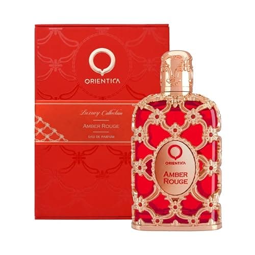 Orientica Luxury Collection Amber Rouge Eau De Parfum – Woody, Amber, Saffron, Praline, Jasmine, Orange, Oak Moss, Seaweed – Arabic Perfume for Men & Women – 5oz / 150ml - Image 1