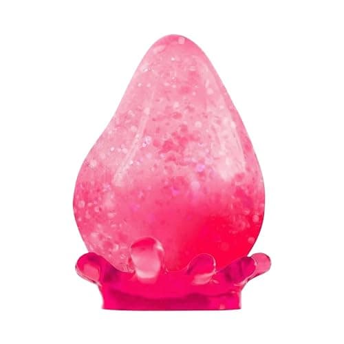 Water Drop Fidget Stress Ball, Squishy Stress Ball, Ice Squishy Stress Cube-Drop Malt Sugar Balls Sensory for Anxiety Stress Easter Party Favors (Pink) - Image 1
