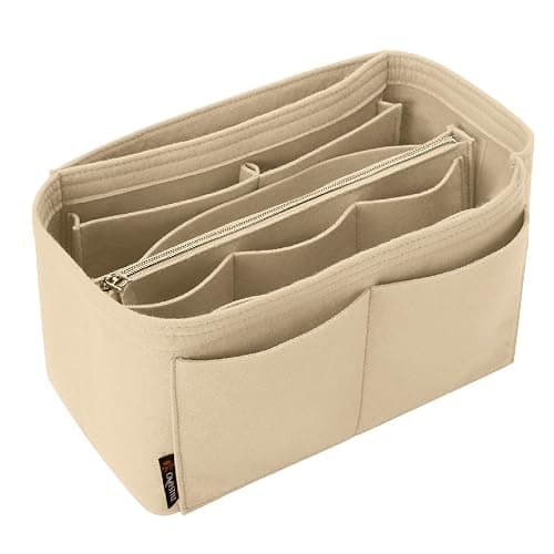 OMYSTYLE Purse Organizer Insert, Felt Tote Bag Organizer Insert with 5 Sizes, Handbag Dividers for Inside Purse, Compatible with Longchamp, Neverful, Speedy and More - Image 1