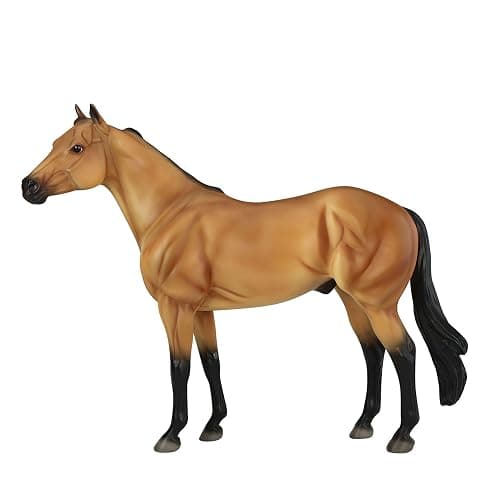 Breyer Horses Traditional Series | The Ideal Series | Buckskin by Orren Mixer | Horse Figurine | 11.5" L X 8.5" H | Model #B-TR-10248 - Image 1
