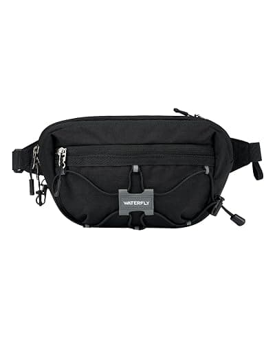 WATERFLY Lightweight Small Fanny Pack: 1.5L Mini Slim Crossbody Waist Belt Hip Bag with RFID Blocking, Anti-Theft & Water Resistant Pouch for Women Men Travel Hiking Running Walking EDC - Image 1