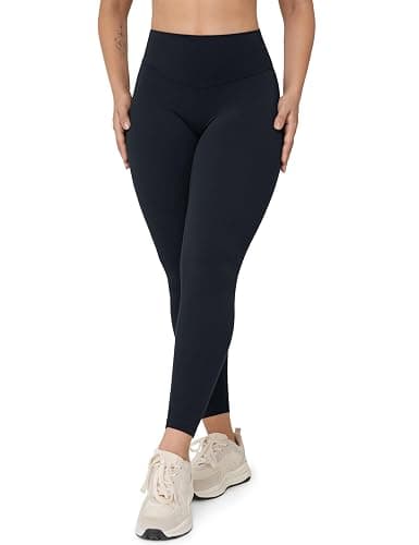 UNISSU Hugcurve No Front Seam High Waisted Workout Leggings for Women Buttery Soft Yoga Pants Gym Athletic Tights - 25'' - Image 1