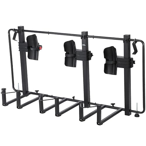 JOYTUTUS Truck Bed Bike Rack for Full Size Pickup, Truck Bed Bicycle Rack, Heavy Truck Bed Bike Mount Carrier, Anti-Wobble BedRack SportsRack, No Remove Tire - Image 1