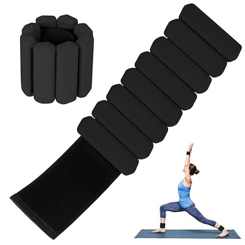 Wrist Weights Set of 2, Wearable Arm & Leg Weights for Women & Men, Adjustable Wrist Ankle Weights for Walking, Yoga, Swimming, Gym, 2lb - Image 1