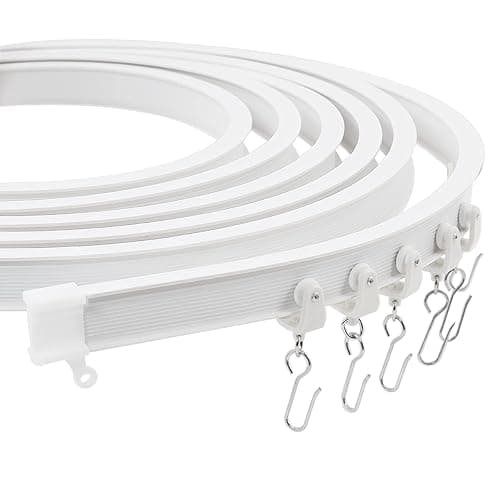 Trimold Premium 6m Ceiling Curtain Track System, Flexible and Durable Design for Effortless Gliding, Ideal for Shower Window RV Room Dividers, Privacy and Home Décor - Image 1