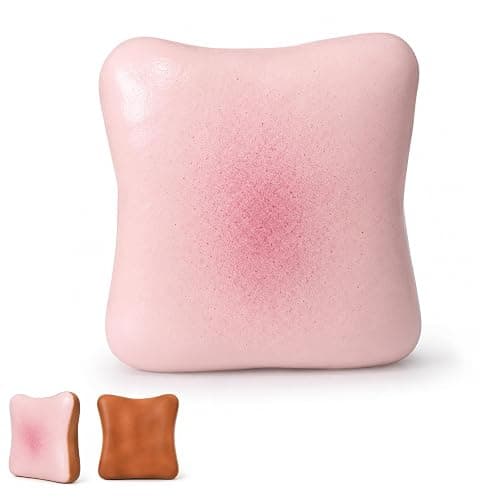 Sticky Bread Squishy Fidget Toys,Slow Rising Butter Squishy Toy,Moist and Soft Stress Toast Balls,Stress Relief & Fidget Toys for ADHD,Party Favor Gift (Pink A-1pcs) - Image 1