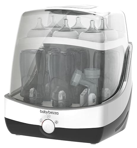 Baby Brezza 10 Minute Baby Bottle Sterilizer + Dryer - Superfast Electric Steam Sterilization - Universal Sterilizing for All Bottles, Pacifiers + Breast Pump Parts - Image 1