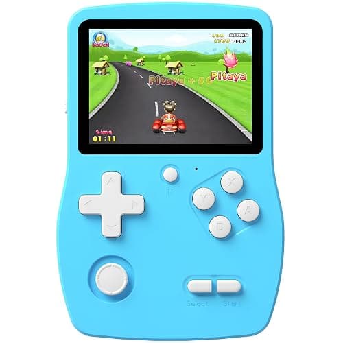 32 Bit Handheld Games for Kids Preloaded 139 Video Games, Portable Video Gaming Player with 3.0" IPS Screen and Rechargeable Battery, Mini Travel Games Electronic Gifts Toys for Boys Girls, Blue - Image 1