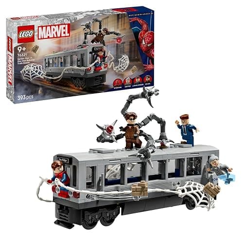 Lego 76321 Marvel Spider-Man vs. Doctor Octopus Subway Toy Birthday Present Blocks Boys Girls Children 9 Years Old 10 Years Old 11 Years Old Elementary School Marvel Goods Figure Compete Robot - Image 1