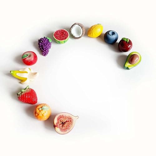 3D Realistic Fruit Fridge Magnets Set of 12 - Strong Magnetic Kitchen Decor for Refrigerator, Office Whiteboard, Memo & Photos Holder - Cute, Colorful Food-Themed Magnets - Image 1