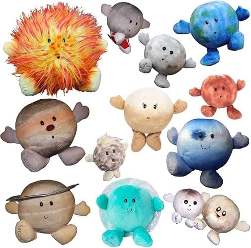 Celestial Buddies Plush Solar System Set 12 Piece Buddy Science Astronomy Space Educational Stuffed Planet Toys - Image 1