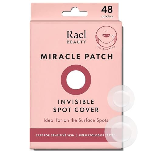 Rael Pimple Patches, Miracle Invisible Spot Cover - Hydrocolloid Acne Patch, Treatment for Breakouts, Absorbs Zits & Blemish, Korean Skin Care, 2 Sizes (48 Count) - Image 1