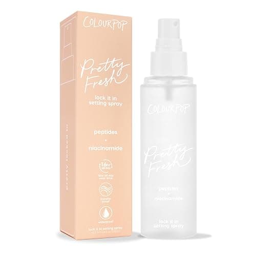 ColourPop Pretty Fresh Hydrating Setting Mist - Vegan Micro-Fine Makeup Finishing Spray with Hyaluronic Acid and Coconut Water for Dewy, Long-Lasting Wear - Lock It In (3.4 Fl Oz) - Image 1