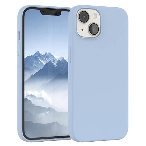 EAZY CASE Premium Silikon Handyhülle kompatibel mit iPhone 14 Slimcover mit Kameraschutz und Innenfutter, Silikonhülle, Schutzhülle, Bumper, Handy Case, Hülle, Softcase, Hellblau - Image 1