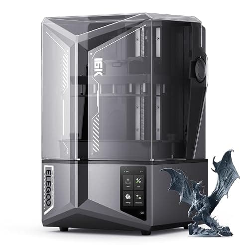 ELEGOO Saturn 4 Ultra 16K Resin 3D Printer with 10" 16K Mono LCD and Flip-up Lid, Smart Tank Heating at 30 °C, 150mm/h High Speed Printing, Large Printing Size of 8.33 × 4.66 × 8.66 Inches - Image 1