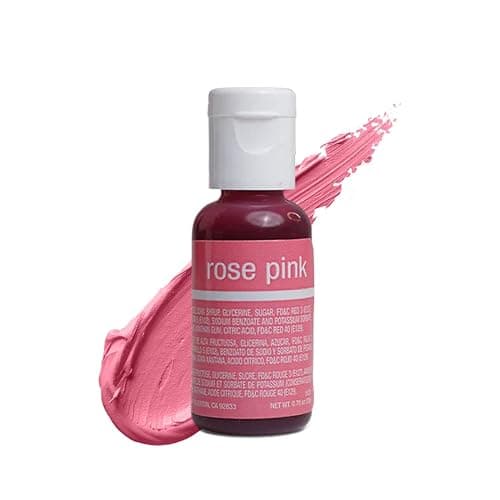 Chefmaster Rose Pink Liqua-Gel® Food Coloring | Vibrant Color | Professional-Grade Dye for Icing, Frosting, Fondant | Baking & Decorating | Fade-Resistant | Easy-to-Use | Made in USA | 0.70 oz - Image 1
