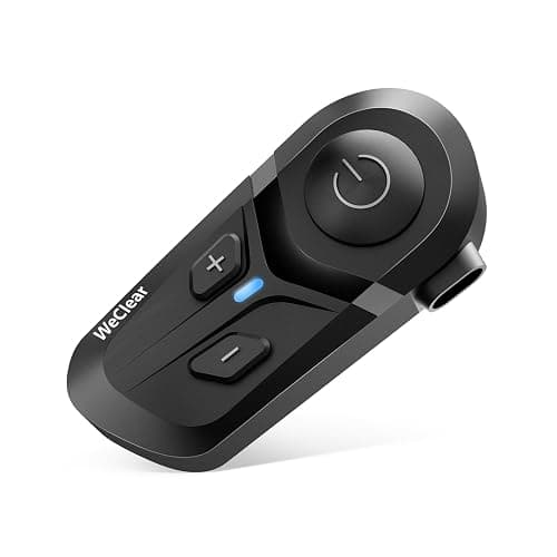 WeClear L1 Motorcycle Bluetooth Headset, Wireless V5.3 HD Audio Speakers, IP67 Motorcycle Headphones, Hands-Free Call/Music/GPS/Fast Charging/Noise Cancellation, Single Person Use - Image 1