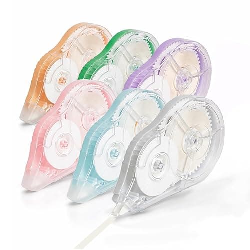 Aipker Correction Tape, Extra-Long 30 m (98 ft) Each – 590 ft Total, Easy-to-Use White Out Tapes Dispensers, High Capacity White Out Correct Tapes for School, Office or Home Use - 6 Pack - Image 1