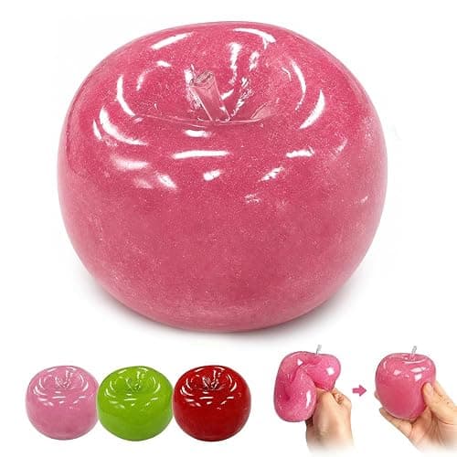 Slush Apple Squishy, Upgraded Portable Soft Squishy Ball,Pink | 2026 New, Stress Relief, Portable Design, Soft Texture, Squishy Toy - Image 1