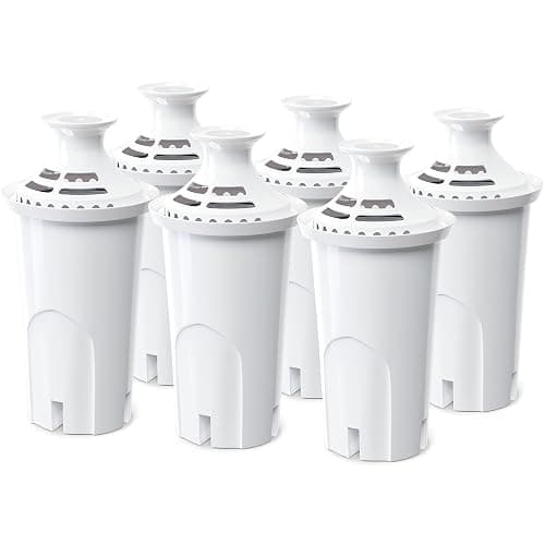 Water Filter Replacement by NUTTUTO Compatible with Brita Water Dispensers and Pitchers, Fits Classic 35557, OB03, Mavea 107007, 35557, Pack of 6 - Image 1