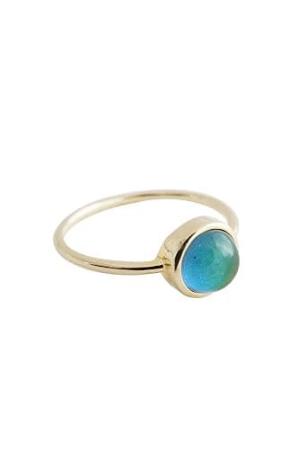 HONEYCAT Mood Ring in Gold, Rose Gold, or Silver | Size 4, 5, 6, 7, 8, 9, 10,11 | Minimalist, Delicate Jewelry - Image 1
