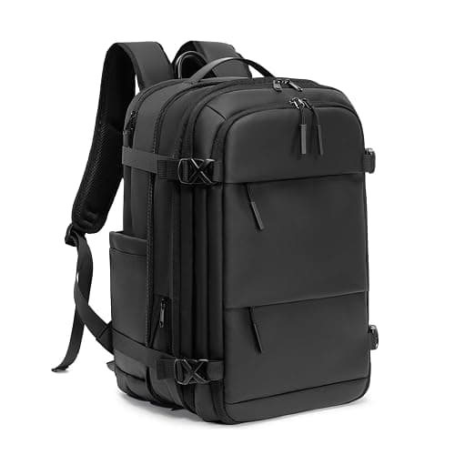 YokeMatrix Vacuum laptop bag Compression Backpack Expandable, TSA-Approved Carry-On Water-Resistant Design for Travel with air pump (Built in pump, Large) - Image 1