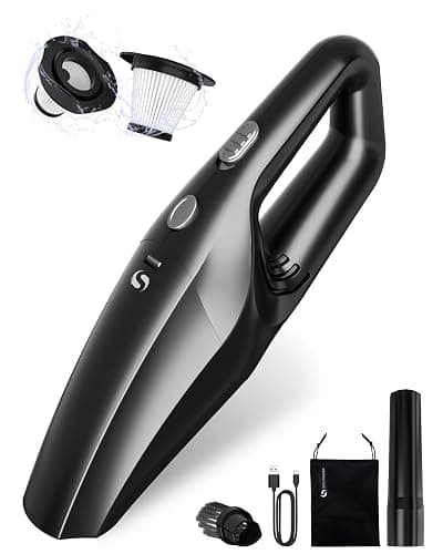 SERVOMASTER Handheld Vacuum Cordless, Car Vacuums Powerful with Rechargeable Battery, Portable Hand Held Vacuum Cordless with Washable HEPA Filter, Mini Vacuums Kit for Men and Women - Image 1