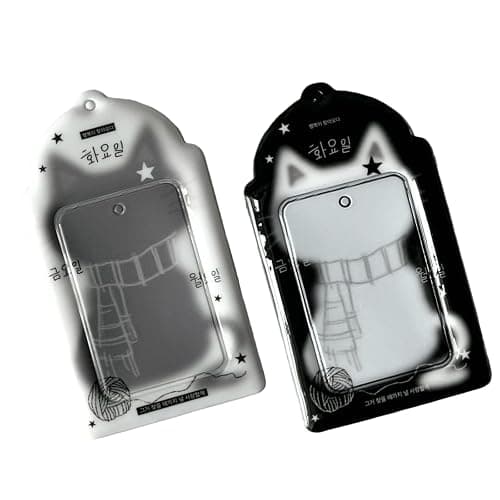 2 PCS Cat Photocard Holder Keychain Cute Kpop Photo Card Badge Holder for Concert Fans Daily Commute Office Desk Travel - Image 1