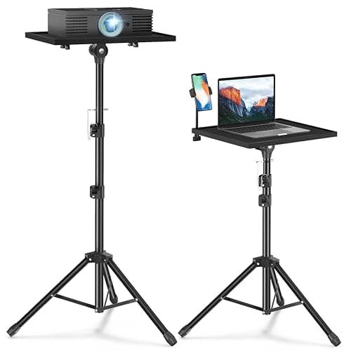 Facilife Projector Stand Tripod - Laptop Tripod Projector Stand Adjustable Height 22 to 47 Inch, Projector Tripod Stand, Tripod for Porjector, Projector Stand for Outdoor Movies - Image 1