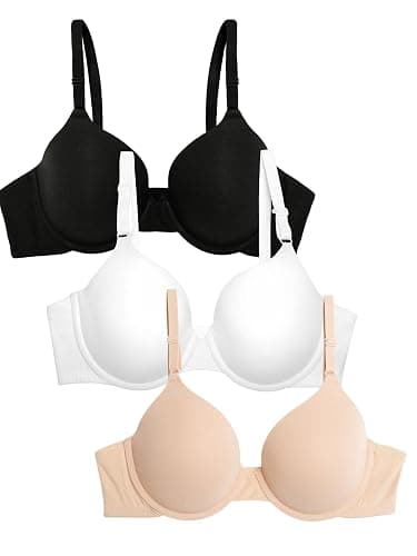 Fruit of the Loom Womens Smooth Cotton T-Shirt Bra - Ultra-Soft, Flexible, and Invisible Under Tees - Image 1