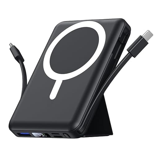 Azmuth Power Bank, per Magsafe Powerbank iPhone 10000mAh, Caricatore Portatile Magnetico Wireless Ricarica Rapida con Display LED Batteria Esterna per iPhone 17/16/15/14/13/12/Pro/Pro Max - Image 1