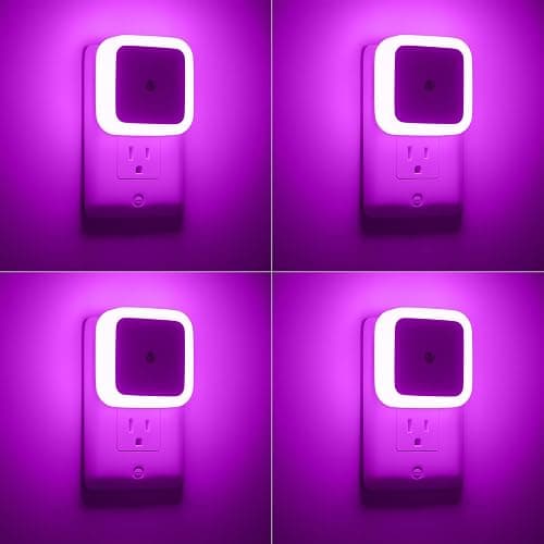 Sujeet Night Light, Night Lights Plug into Wall 4-Pack, Pink Plug in Night Light, Dusk to Dawn Night Lamp Led Night Lights for Bedroom, Bathroom, Hallway - Image 1