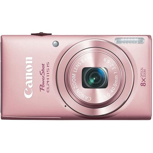 Canon PowerShot ELPH 115 is 16.0 MP Digital Camera with 8X Optical Zoom with a 28mm Wide-Angle Lens and 720p HD Video Recording (Pink) - Image 1
