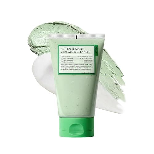 FULLY Green Tomato Pore Detox Clay Mask Cleanser, Pore Minimizing, Blackhead Care, Sebum Control, Exfoliation, Vegan, Face Wash, Sensitive Skin, Korean Skincare 4.05 fl.oz - Image 1